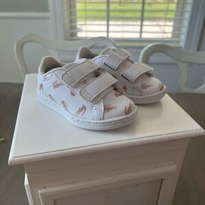 Lacoste Kids Sneakers - White and Tan